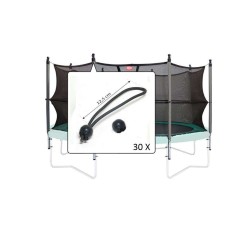 Importator unic BERG in Romania-Set elastice prindere plasa de siguranta (30 buc.)
