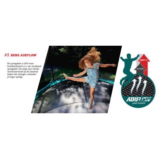 Trambulina Berg Grand Champion Inground 520 Gri cu Plasa Deluxe